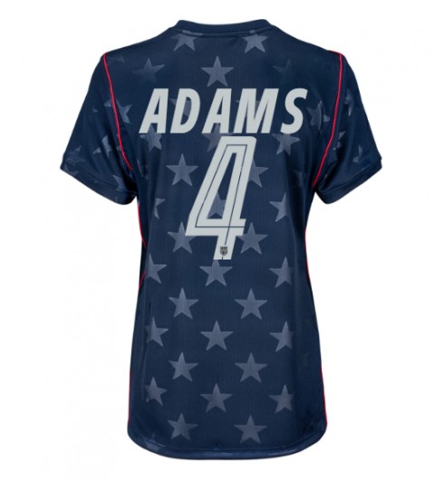 Spojené státy Tyler Adams #4 Venkovní Dres pro Dámské MS 2026 Krátký Rukáv Spojené státy Tyler Adams #4 Venkovní Dres pro Dámské MS 2026 Krátký Rukáv